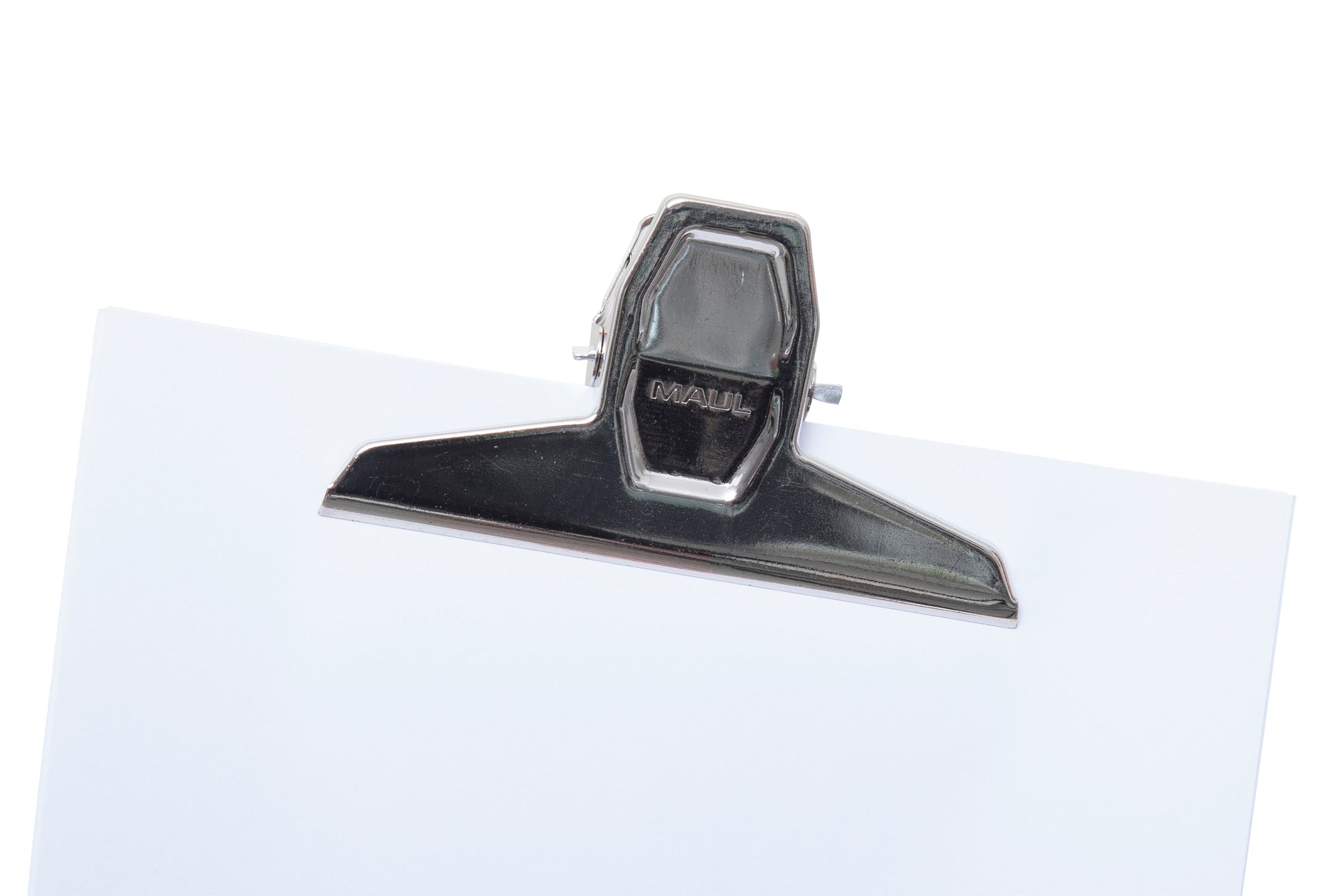 Papierklem MAUL Pro 125mm nikkel met grote klemwijdte - 2