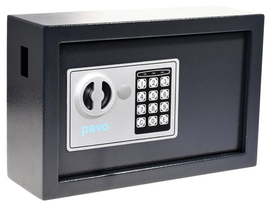Pavo Security Sleutelkast met 20 Haken en Elektronisch Combinatieslot, Donkergrijs