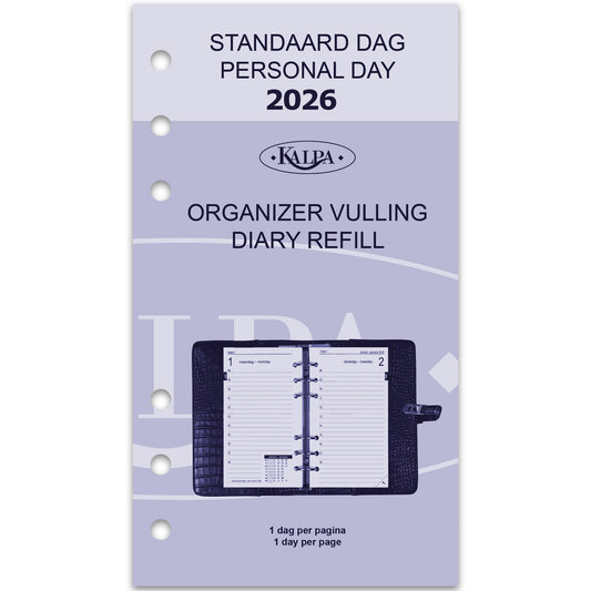 Agendavulling 2025 Kalpa Personal 1 dag per pagina