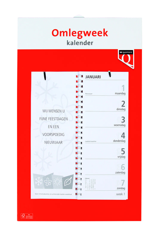 Weekomlegkalender 2024 Quantore 21x16,2cm