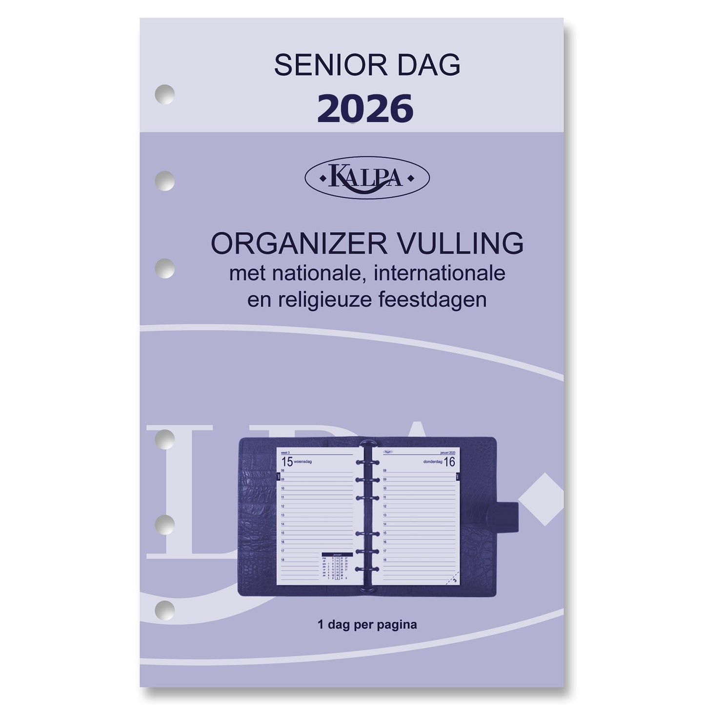 Agendavulling 2025 Kalpa Senior 1 dag per pagina