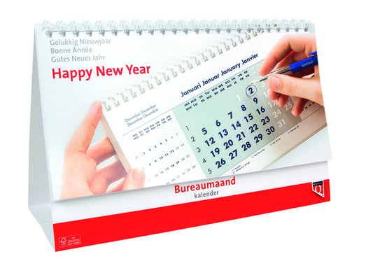 Bureau-maandkalender 2025 Quantore 14x21cm