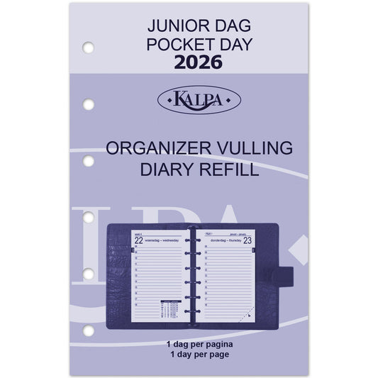 Agendavulling 2025 Kalpa Pocket 1 dag/1 pagina
