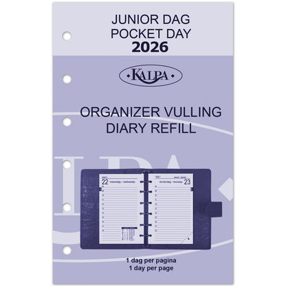 Agendavulling 2025 Kalpa Pocket 1 dag/1 pagina