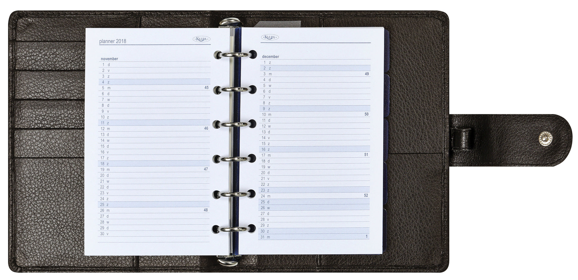 Organizer Kalpa Pocket incl. Agenda 2024-2025 Keta Bruin - 3