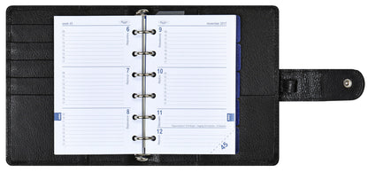 Kalpa Pocket Organizer incl. Agenda 2024-2025 zwart crocoprint - 2