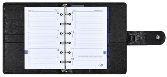 Kalpa Pocket Organizer incl. Agenda 2024-2025 zwart crocoprint - 2