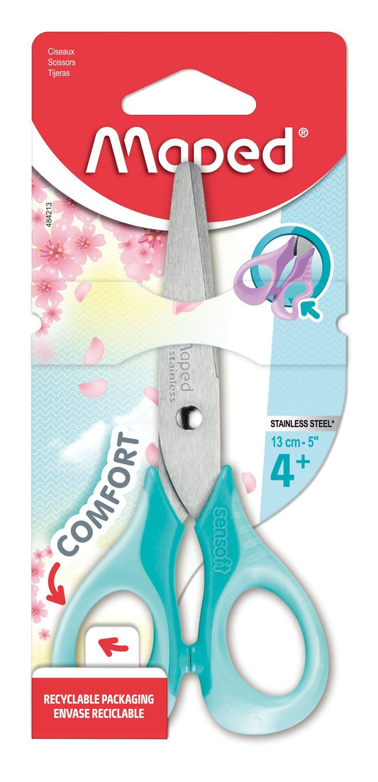 Maped Sensoft 13cm pastel gekleurde schaar met ergonomische ringen