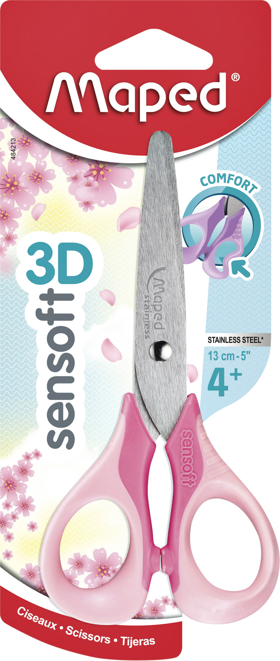 Maped Sensoft 13cm pastel gekleurde schaar met ergonomische ringen - 2