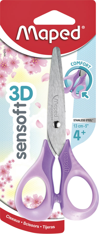 Maped Sensoft 13cm pastel gekleurde schaar met ergonomische ringen - 3
