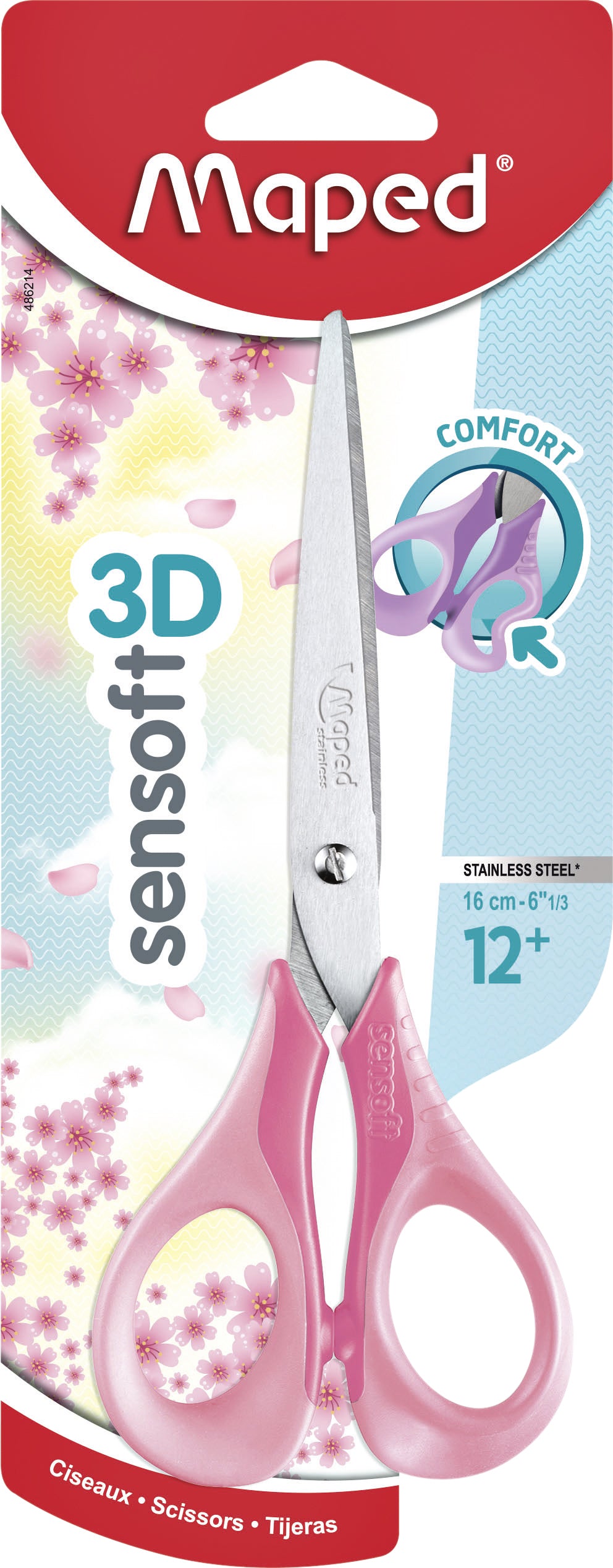 Schaar Maped Sensoft 16cm pastel assorti - 2