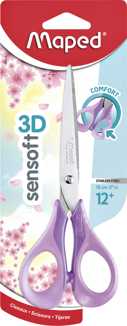 Schaar Maped Sensoft 16cm pastel assorti - 3