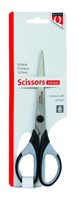 Schaar Quantore 170mm titanium met soft grip - 2