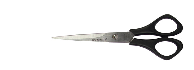 Quantore 160mm zwarte schaar met plastic handvat