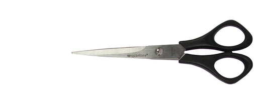 Quantore 160mm zwarte schaar met plastic handvat