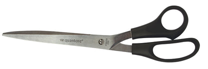 Quantore 250mm roestvrij stalen schaar met plastic handvat zwart