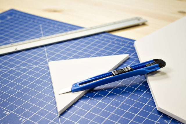 Snijmes Westcott office 9mm schuifbladen blauw - 8