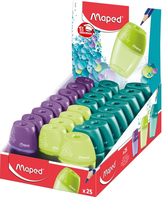 Maped Shaker Slijper 1-gats Display 25 stuks