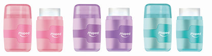 Maped Connect 20 Stuks Pastel Slijper en Gum in Eén - 8