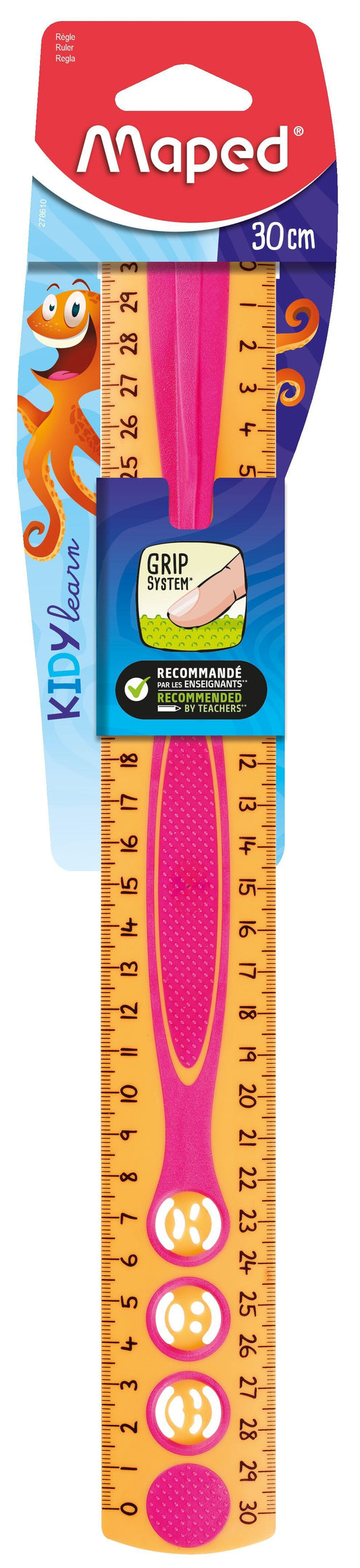 Maped Kidy'grip 30cm Kinderliniaal met grote cijfers en anti-slip