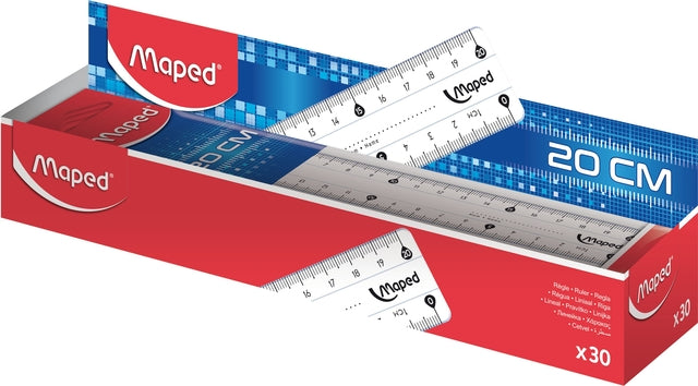 Maped Classic Liniaal 20cm met dubbele bedrukking