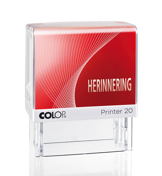 Rode zelfinktende herinneringsstempel Colop 20