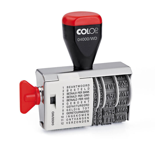 Colop 04000 Woord-Datumstempel 12 Teksten