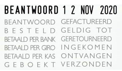Colop 04000 Woord-Datumstempel 12 Teksten - 2