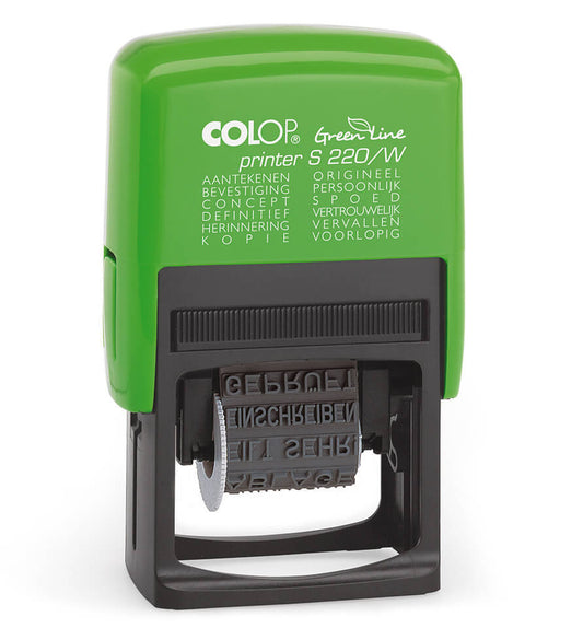 Colop 220W Green Line Zelfinktende Textstempel 4mm