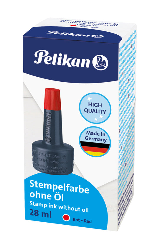 Pelikan 4k stempelinkt, rood, 28ml
