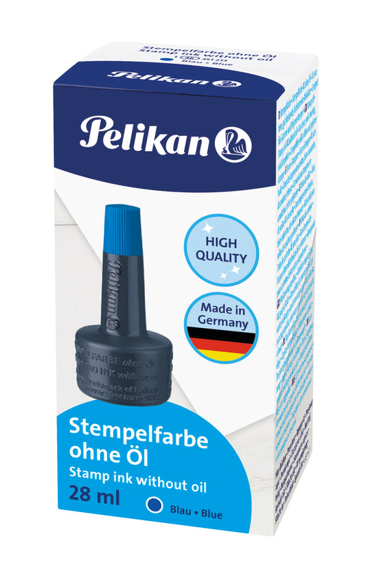 Pelikan Stempelinkt Blauw 28ml voor Stempelkussen en Rubberstempels