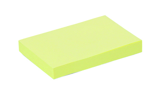 Quantore Zelfklevende memoblok 51x76mm geel, 100 vel