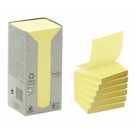 Recycled Post-it Z-Note R3301T 76x76mm, milieuvriendelijk