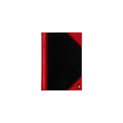 Notitieboek Bantex Zwart/Rood A6 gelinieerd 70gsm