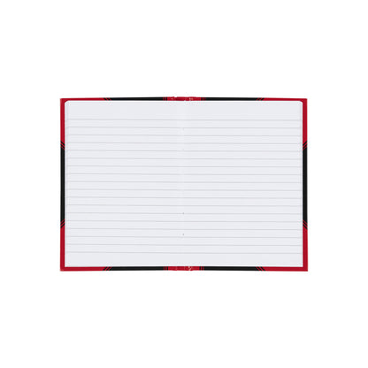 Notitieboek Bantex Zwart/Rood A6 gelinieerd 70gsm - 2