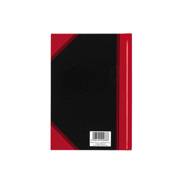 Bantex Zwart/Rood A5 Gelinieerd Notitieboek met Harde Kaft - 4