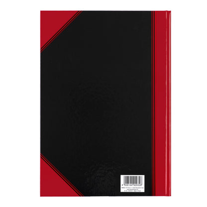 Bantex Zwart/Rood A4 Gelinieerd Notitieboek met Harde Kaft - 4