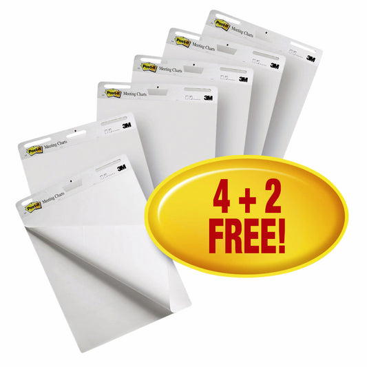 Post-it Meeting Chart 63,5x76,2cm Super Sticky met handvat voor dynamische sessies