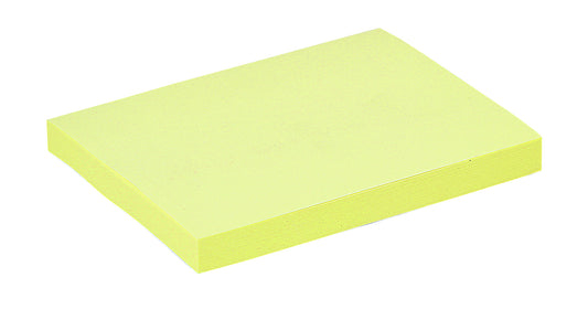 Quantore Memoblok Zelfklevend 76x101mm Geel, 100 Vellen