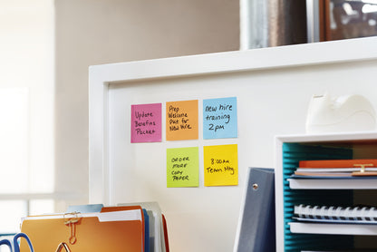 Memoblok Post-it 654 Super Sticky 76x76mm Carnival - 4