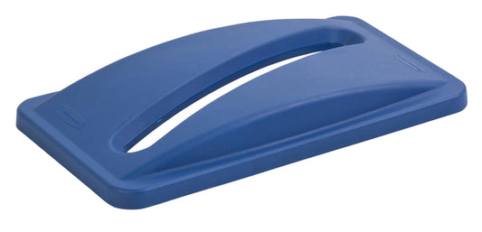 Rubbermaid Slim Jim Vented deksel voor papier, blauw
