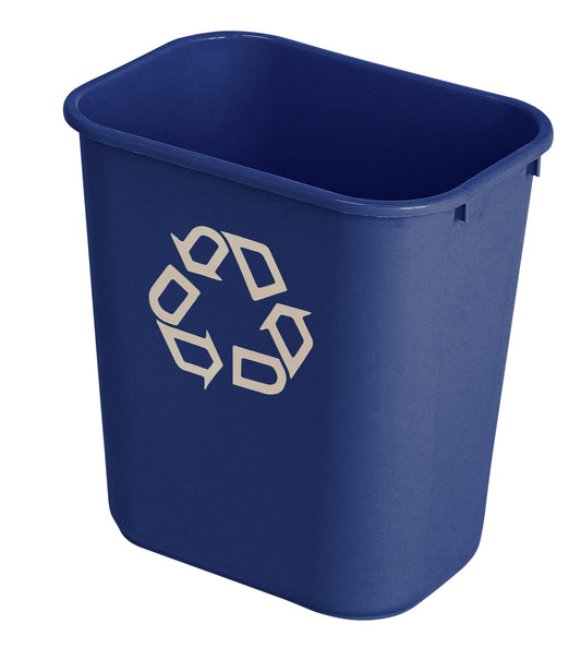 Papierbak Rubbermaid Vented 26L recycling blauw