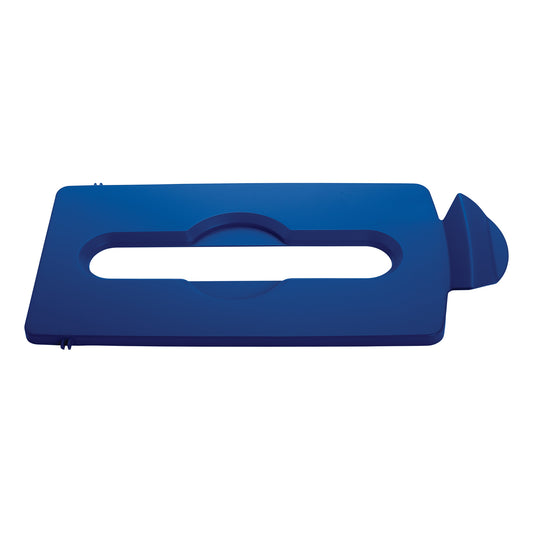 Deksel Rubbermaid Slim Jim RS voor papierblauwe inwerpopening