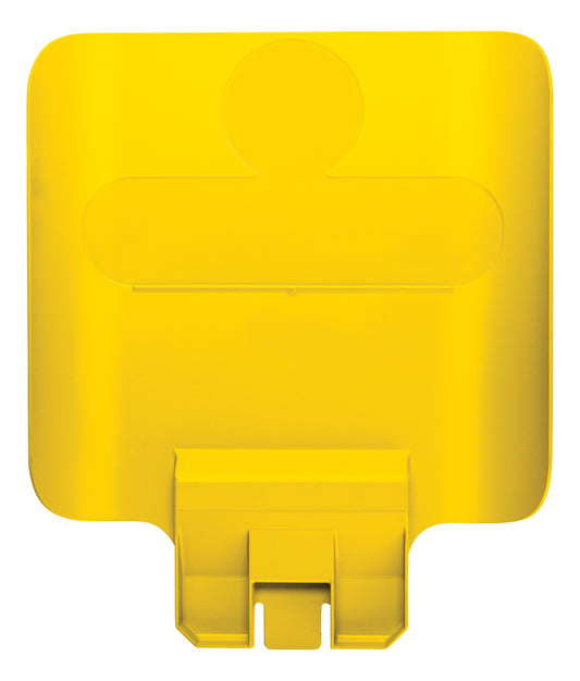 Rubbermaid Slim Jim RS communicatiepaneel geel, voor label en kleurcodering