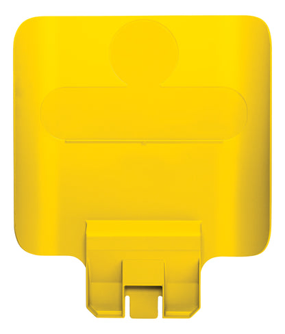 Rubbermaid Slim Jim RS communicatiepaneel geel, voor label en kleurcodering