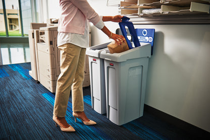 Afvalbak Rubbermaid Slim Jim Recyclestation starterset - 3