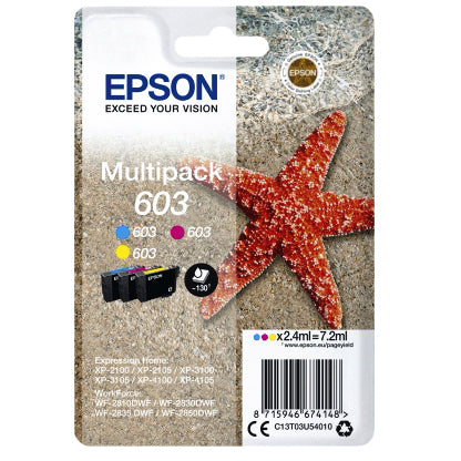 Epson 603 T03U5 Multi-Color Inktcartridge voor Epson printers