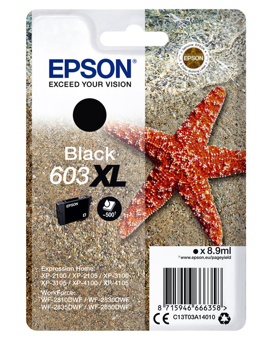 Epson 603XL T03A1 Zwart Inktcartridge voor Hogere Capaciteit