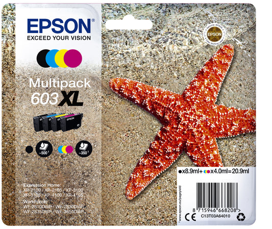 Epson 603XL T03A6 Multi-Color Inktcartridge voor veelzijdig printwerk