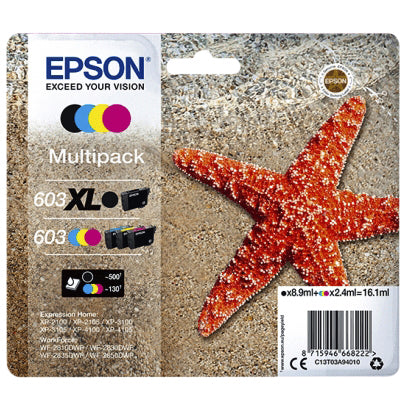 Epson 603 T03A9 Zwart XL+ 3 Kleur Inktcartridge voor Epson printers
